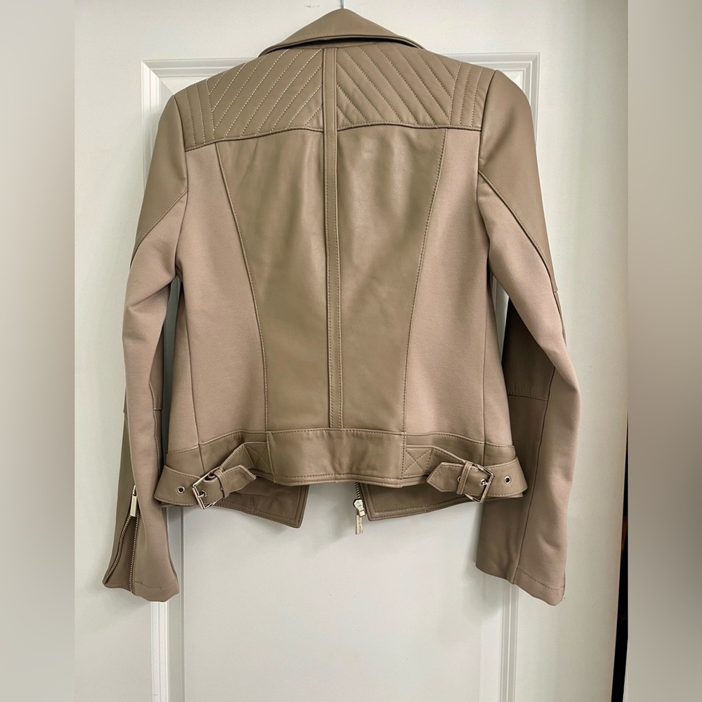 Michael Kors Leather Moto Jacket